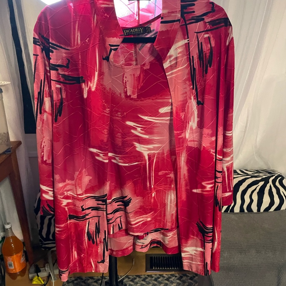 💜Picadilly Fashion Red Graphic Set